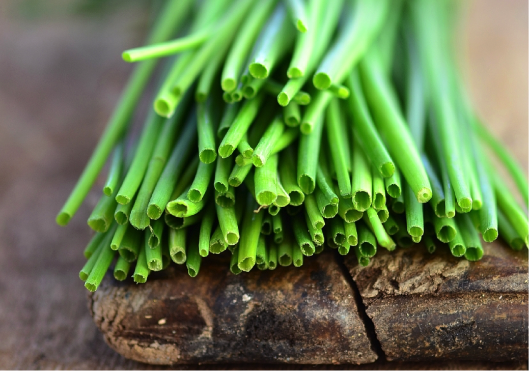 Chives are great examples of alliums with cancer-fighting organosulfur compounds.