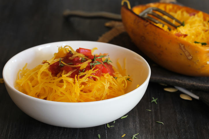 Spaghetti squash is a healthy comfort food your future clients are sure to love