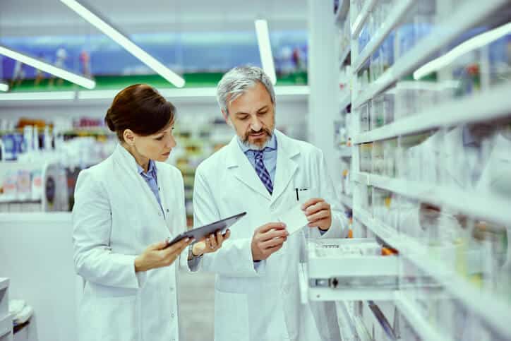 Food safety experts at a pharmacy after food safety training