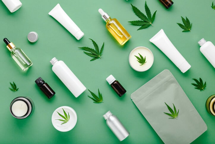 An array of different types of cannabis products to be explored in cannabis industry training