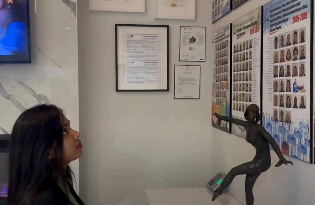 Prajakta exploring the success stories of other clinical research training graduates at AAPS