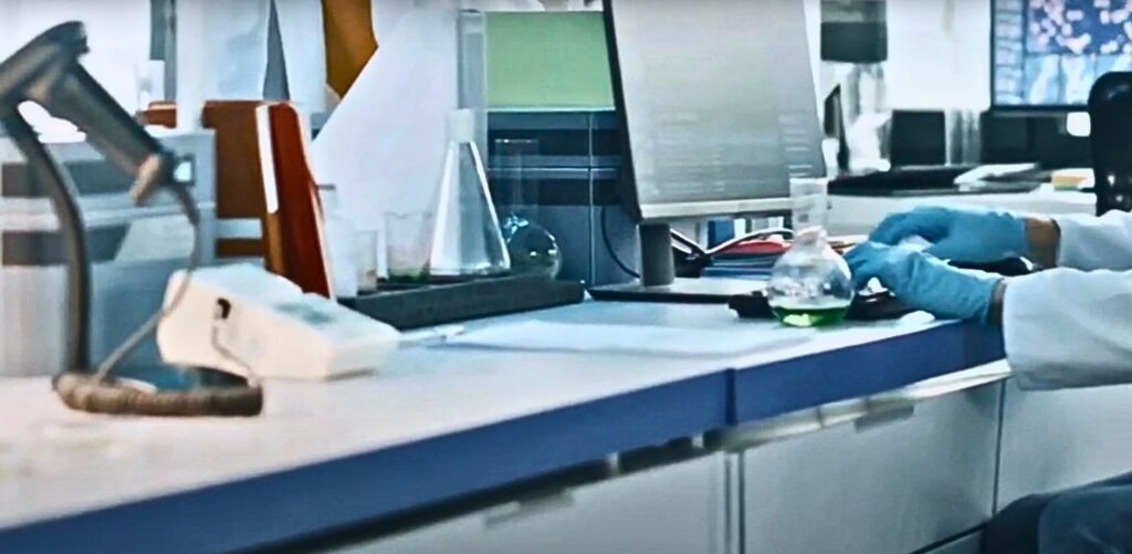 An image of the laboratory Asha worked in during her clinical research training at AAPS