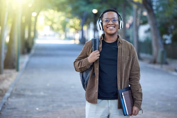 Young male international student at our pharmaceutical school