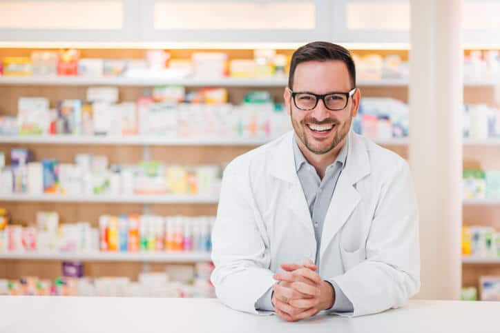 Male food scientist in a laboratory after pharmaceutical training