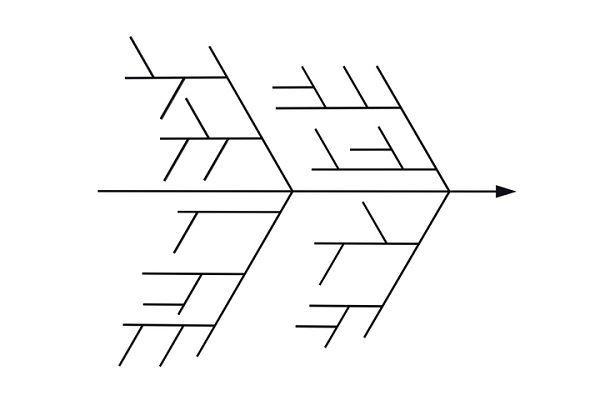 Fishbone diagrams are a clear visual for sorting out potential causes of a problem
